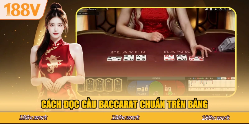Cách đọc cầu Baccarat chuẩn trên bảng