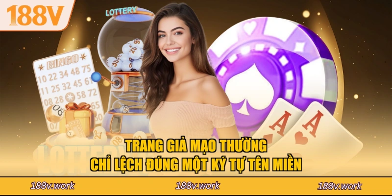 Trang giả mạo thường chỉ lệch đúng một ký tự tên miền